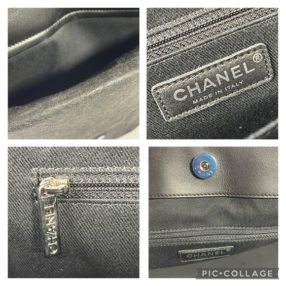 CHANEL Patent Quilted Leather Coco Shine Shopping Tote Large CC Chain Bag - Picture 14 of 16